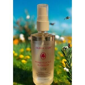 Olivia Care HONEYSUCKLE BLOSSOM Soothing Body Oil All Natural 4 oz Pump NEW